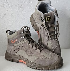 Brown and Tan Hiking Boots